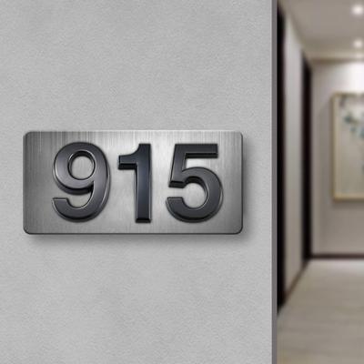 3D номер дома самоклеящийся простая установка 0-9 современная уличная дверь номер домашнего адреса знак почтового ящика