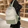 Female Block Color Backpack Girls School Bag Junior High School Student Backpack