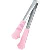 Tanabe Metal Kitty Kitty Tongs, Momotama Design, 2556, Pink, 120mm Long X 20mm Wide (1.0mm Thickness)