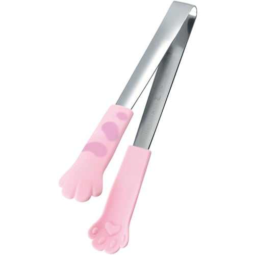 Tanabe Metal Kitty Kitty Tongs, Momotama Design, 2556, Pink, 120mm Long x 20mm Wide (1.0mm Thickness)