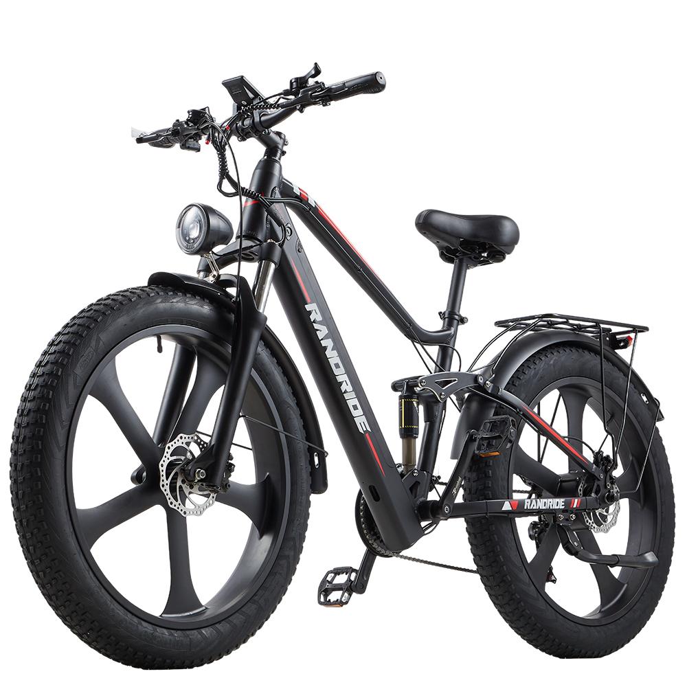RANDRIDE YX90M Urban electric bicycles 1000W motor 48V 14Ah battery 26x4-inch tires