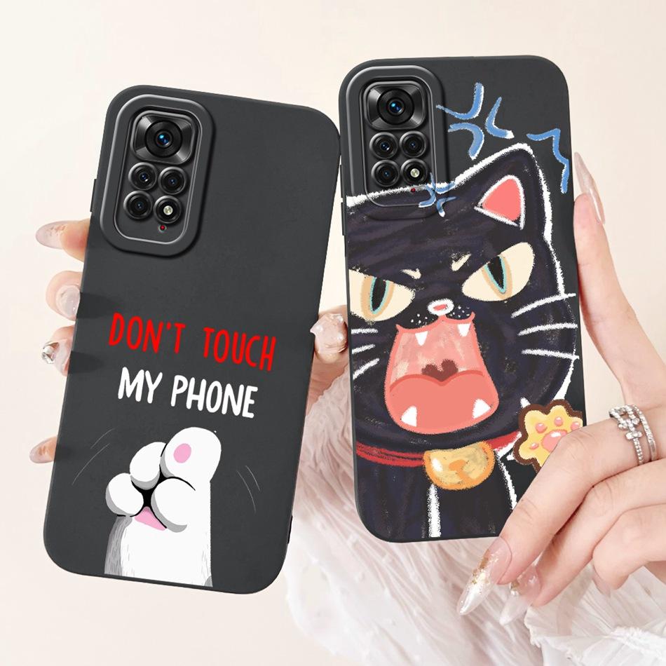 For Xiaomi Redmi Note 11 11s 4G Case Redmi Note 11 Pro 4G Global Cute Panda Rabbit Cartoon Soft Silicone Lens Protective Bumper