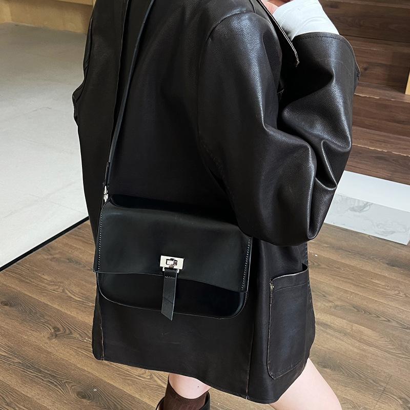 Saddle Bag Niche Luxury Women's Shoulder Crossbody Bag Small Square Bag Genuine Leather Women's Bag Underarm Bag