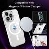 KEYSION Прозрачный чехол MagSafe для iPhone 15 14 Pro Max Прозрачный магнитный чехол для беспроводной зарядки iPhone 13 Pro Max