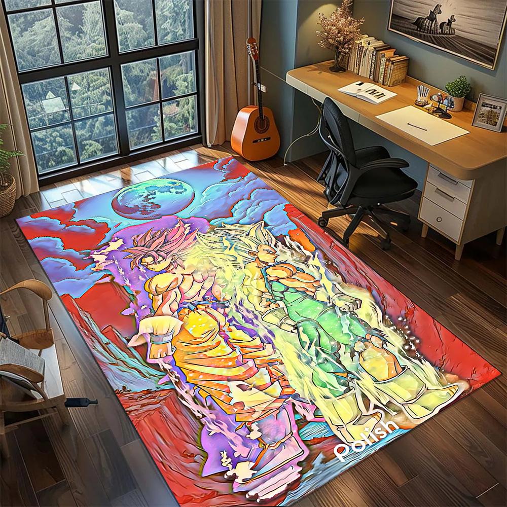 Dragon Ball!Rug Carpet Large Area Rug Non Slip Washable Floor Mat Gamer Room Bedroom Home Decor
