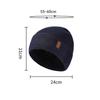 Winter Men's Cold-Proof Wool Hat Adult Outdoor Riding Velvet Warm Outdoor Knitted Hat