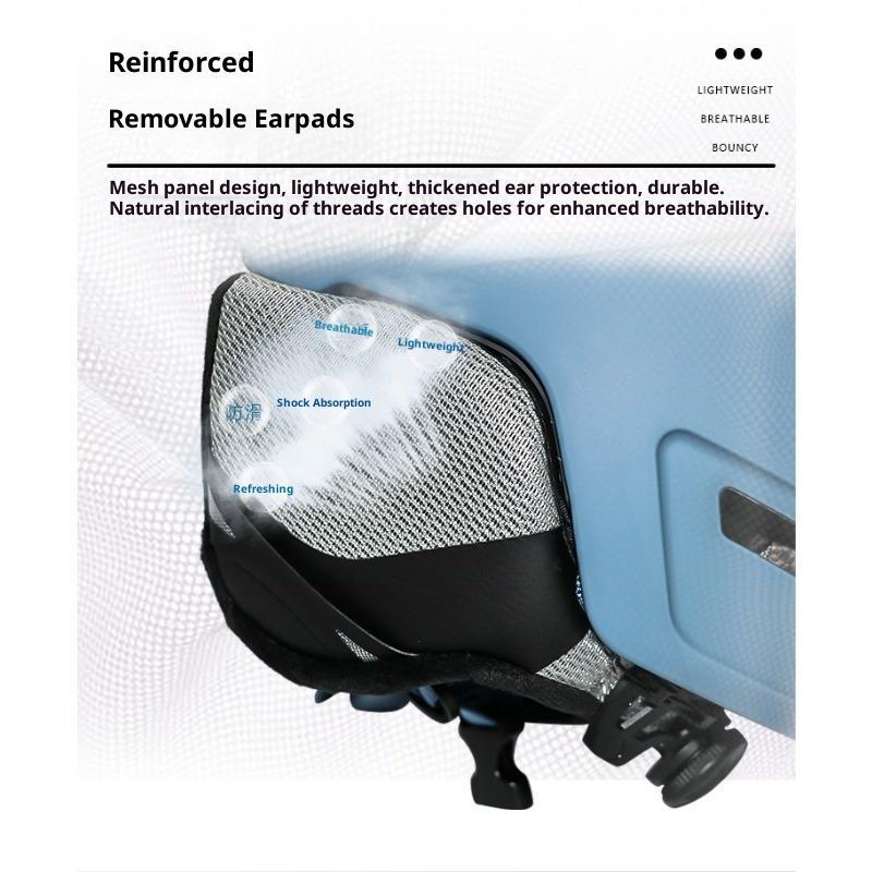 Лыжный шлем Интегрированное формование Мужской и женский Одинарная и двойная доска Для помещений и улицы Безопасность Противоударный Теплый Лыжный шлем Снаряжение