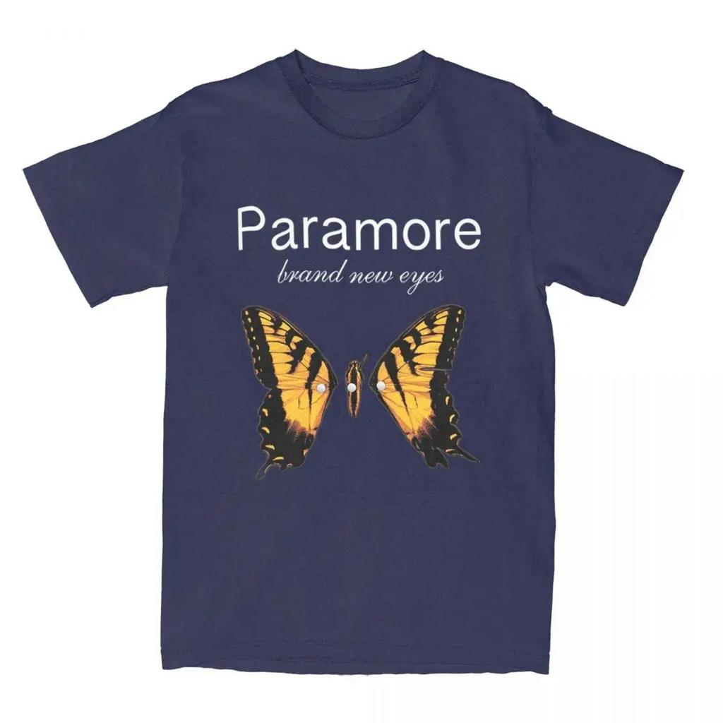 Y2k Fashion Casual T Shirts Paramore Butterfly Logo Shirt Outfits Vintage Cotton T Shirts Tee Clothing Printed Cotton Top Unisex