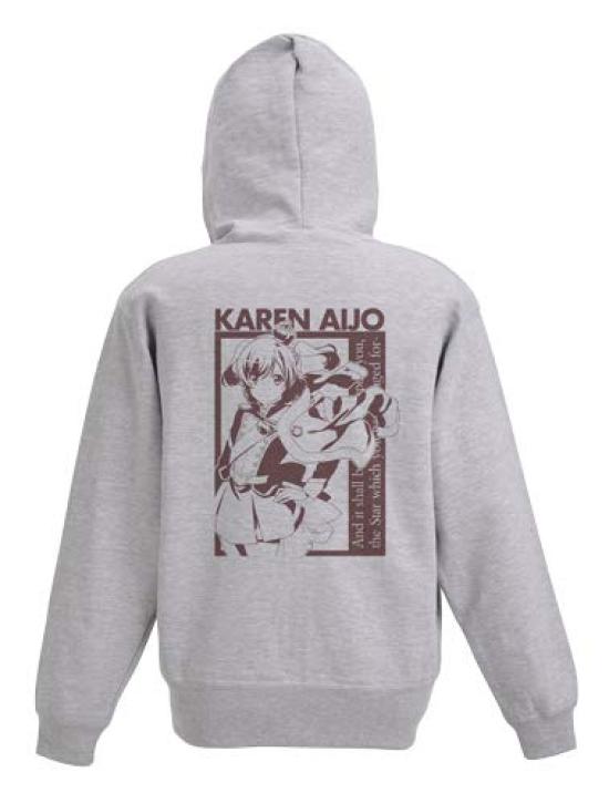 Karen Aijo Парка на молнии L MIX GREY