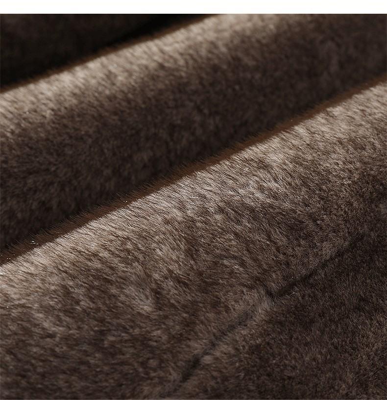 Мужская кожаная куртка с мехом и воротником большого размера - Зимняя версия