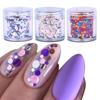 1 Box Mixed Size Colorful Round Nail Sequin Flake Slice Nail Decoration
