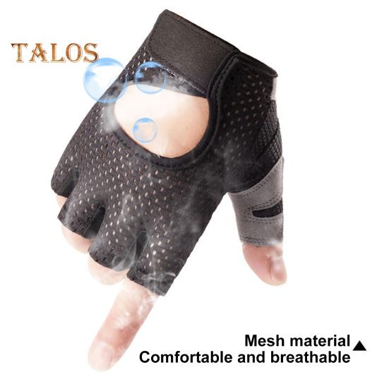 1 пара спортивных перчаток с полой сеткой и полупальцами, унисекс, противоскользящие, с отличным трением, износостойкие, с полной защитой ладони, для тяжелой атлетики, велоспорта, тренировок на открытом воздухе