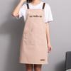 Strap Apron Anti-fouling Pocket Adjustable Oilproof Hello Workwear Summer Thin Dining Apron for Manicure Store