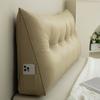 Triangular Headboard Pillow Bed Wedge Pillow with Side Pocket Headboard Back And Waist Support Cushion for Daybed Reading Relaxing