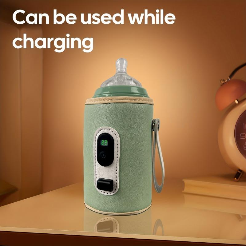Travel Portable Bottle Thermostat With Five-Position Usb Control And Digital Display For Outdoor Use Comes With Usb Cord.
