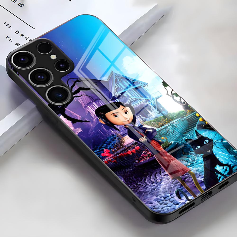 Anime Hot C-Coraline Phone Case For Samsung S26 S25 Edge Ultra S23 S22 S21 S20 Ultra Plus S24 Fe A54 A53 A25 Glass Cover