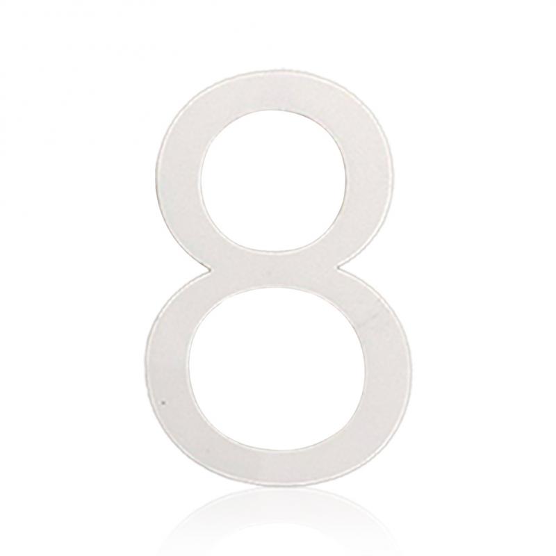 Self-adhesive 3D Numeral Plate Plaque Sign Gate Digit Number Tag Door Label Hotel Plastic 0 To 9 Plating Home Sign House Address