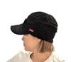 HealthKnit Boa Balloon and Stylish Free 80 Cap, Fluffy, Warm, (JP, Alphabet, Size, Black)