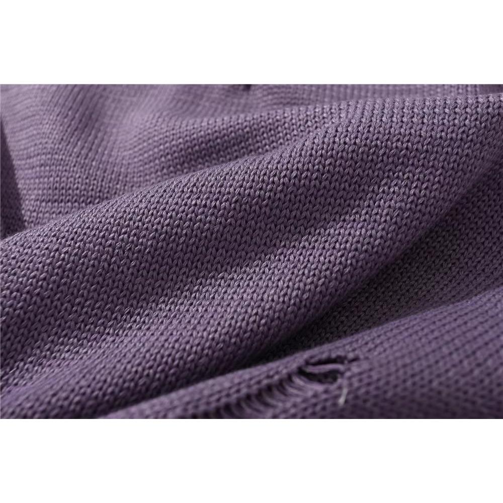 Свитер с принтом букв Diablo Rip для мужчин Ins High Street Trendy Brand Loose Crewneck Pullover