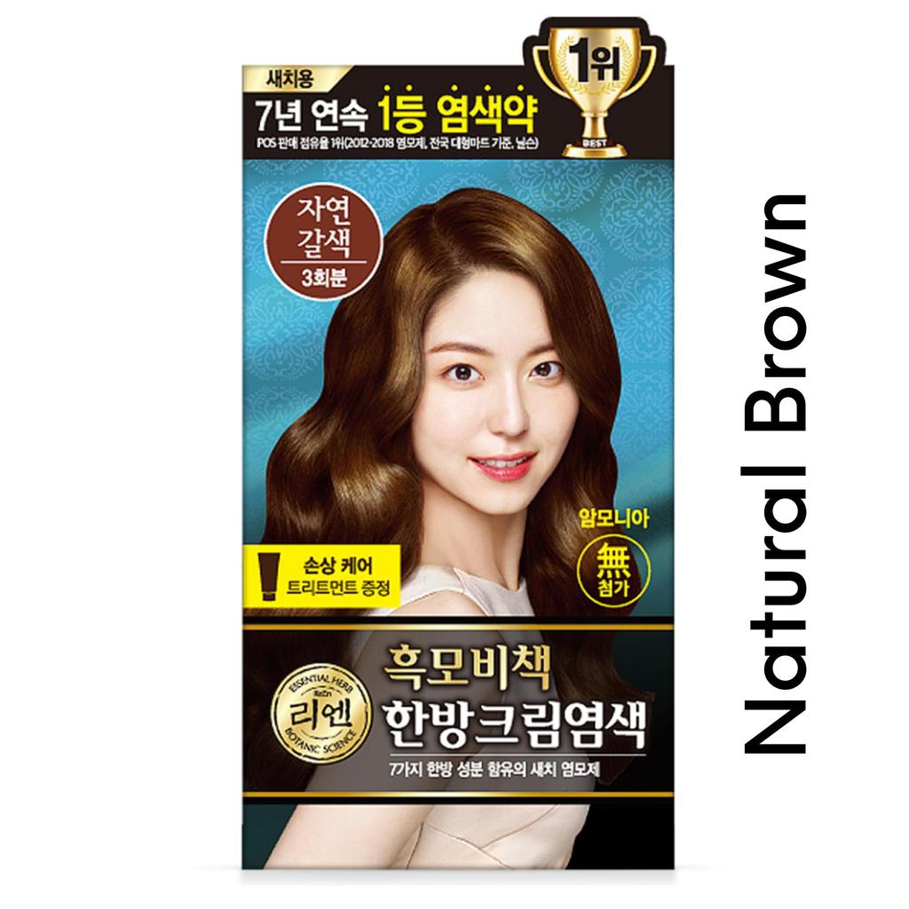 [LG] ReEn K-Beauty Heukmobichaek Oriental Крем-краска для волос / Наборы красителей для волос Treatment X 3 (6 цветов)