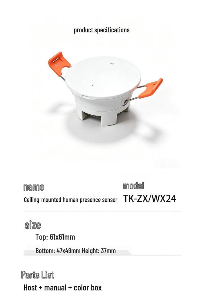 Потолочный радар-сенсор миллиметрового диапазона Zigbee/WiFi для интеграции в умный дом