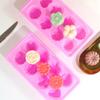 8 Holes Rose Flower Pudding Silicone Molds DIY Heart Mousse Cake Making Tray Love Shape Candle Soap Moulds Daisy Chocolate Gifts