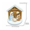 Statue Tabletop Display Christmas Nativity Set Festive Gift Manger Decoration for Easter,