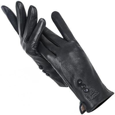 Зимние женские кожаные перчатки с имитацией оленьей кожи, уличные теплые перчатки хорошего качества