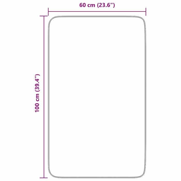 VidaXL Shaggy Rug with Long Pile Beige 60x100 Cm Polyester, Rug, Bedroom Rug, Modern Rug, Living Room Rug, Rug 4102805