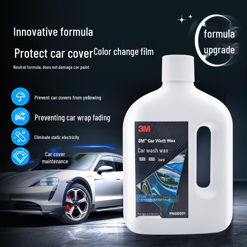 3M High Foam Car Wash Liquid with Wax, 1L