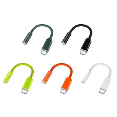 Портативный USB C штекер на 3,5 мм гнездо Аудио Адаптер Проводная Линия с Плетеной Оплеткой Для Долговечности