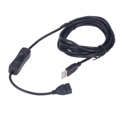 Удлинительный кабель USB-переключателя Удлинительный шнур для USB-настольной лампы Поддерживает передачу питания и данных 3 м