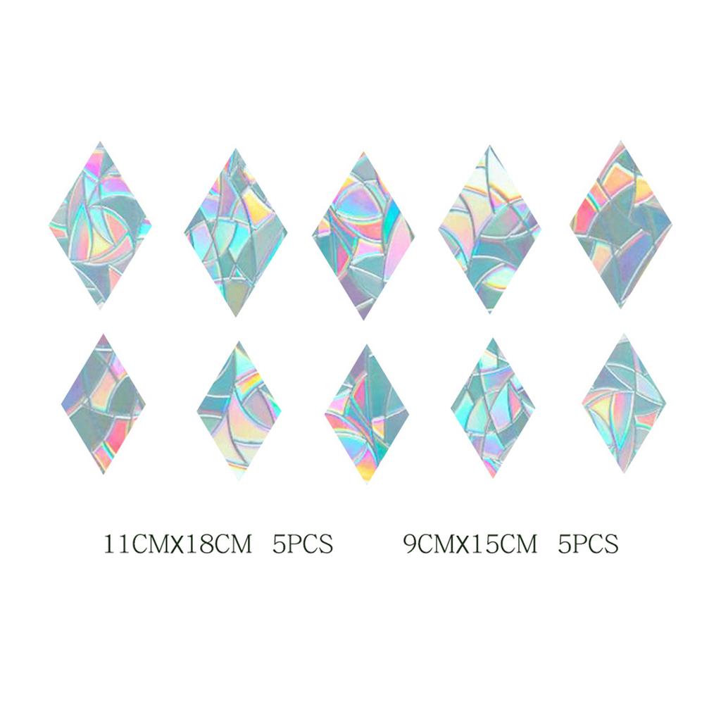 DIY Home Bedroom Rainbow Effect Prisms Window Stickers Butterfly/Star/Heart/Cat PVC Glass Decals