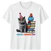 Making Learning Fun TShirt School Cat Animal Birthday Gift For Him And Her