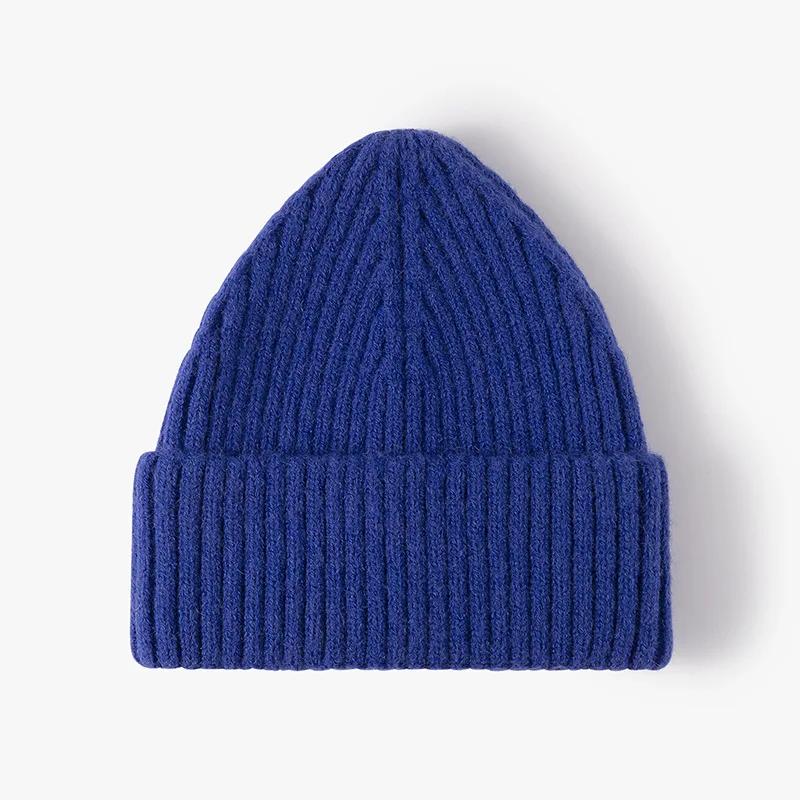 Chunky Knit Beanie Hat for Men And Women Thick Warm Soft Stretchy Wool Acrylic Winter Cap for Girls