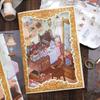 Ретро Стикеры для Рабочего Стола: 4 листа бумагоподобных ПЭТ-иллюстраций для поделок