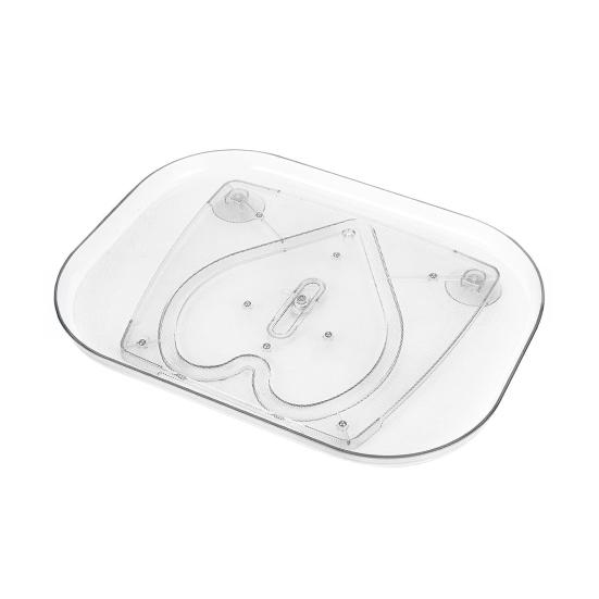 Вращающийся органайзер для холодильника Прямоугольный вращающийся поднос-органайзер для напитков для кухонной столешницы, шкафа, кладовой, хранения в холодильнике