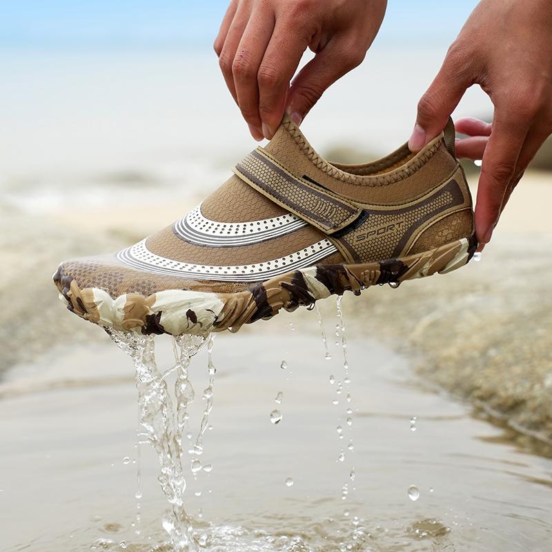 Men Women Aqua Shoes Beach Barefoot Water Shoes Quick Dry Swim Sandals Drainage Upstream Wading Sneakers For Fitness Yoga Diving Surf Camping Running
