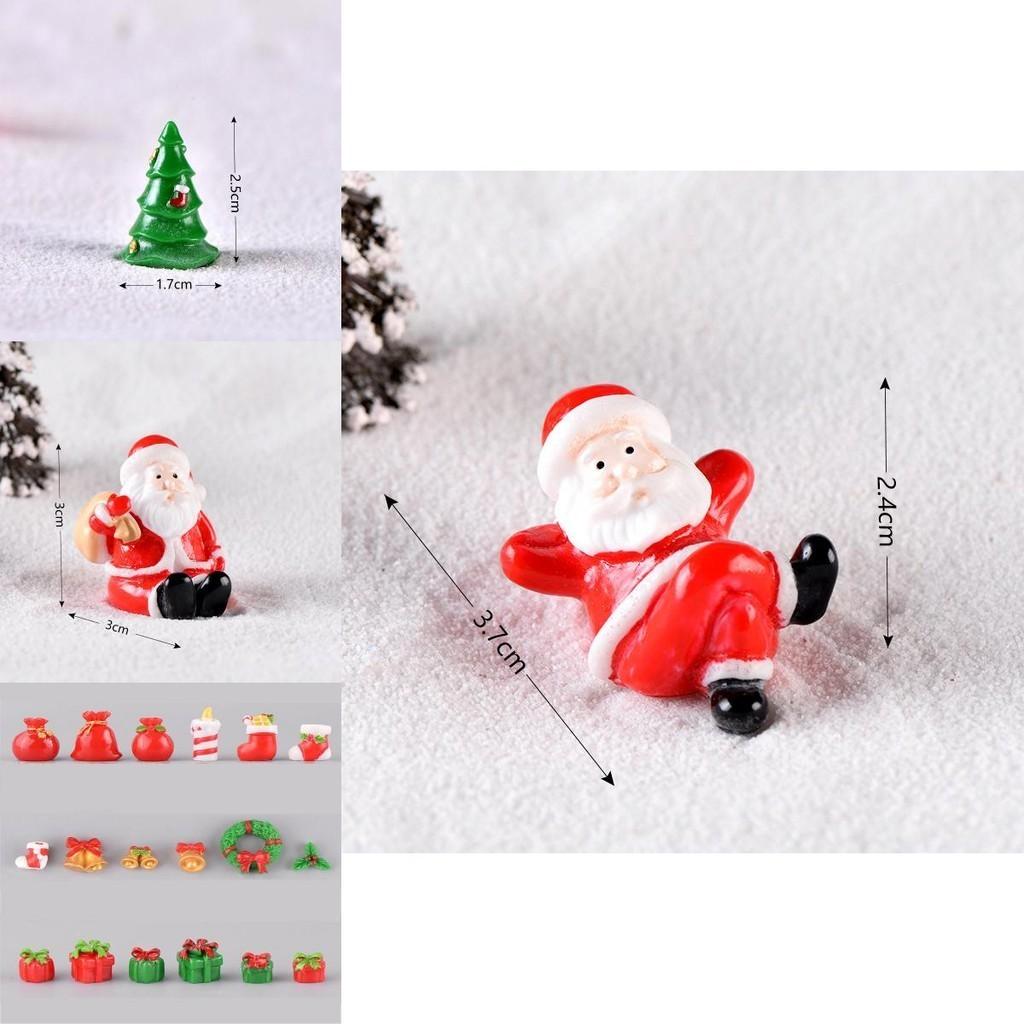 Whimsical Resin Santa And Snowman Mini Ornaments Perfect For Holiday Decor