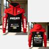 Мужская толстовка с принтом Ducati Corse MotoGP Racing, пуловер, повседневная спортивная толстовка с капюшоном для мотоциклистов