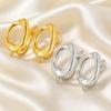 1 Pair Irregular Oval Hoop Earrings Nickel Free Oval Earrings New Jewelry Making  Daily Wear