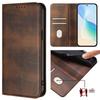 For OPPO Realme P3 Pro P1 Note 60 50 Narzo N65 N63 N55 70X 60 50 Retro Leather Magnetic 2 Visa Cards Holder Wallet Flip Cover