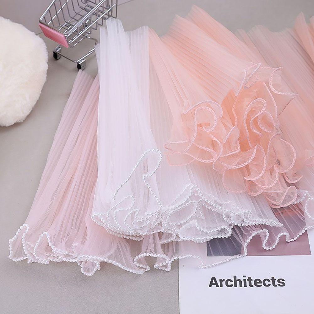 1Pcs Pearl Lace Gift Wrapping Mesh Wave Yarn Gift Packaging Paper  for Valentine's Day Wedding