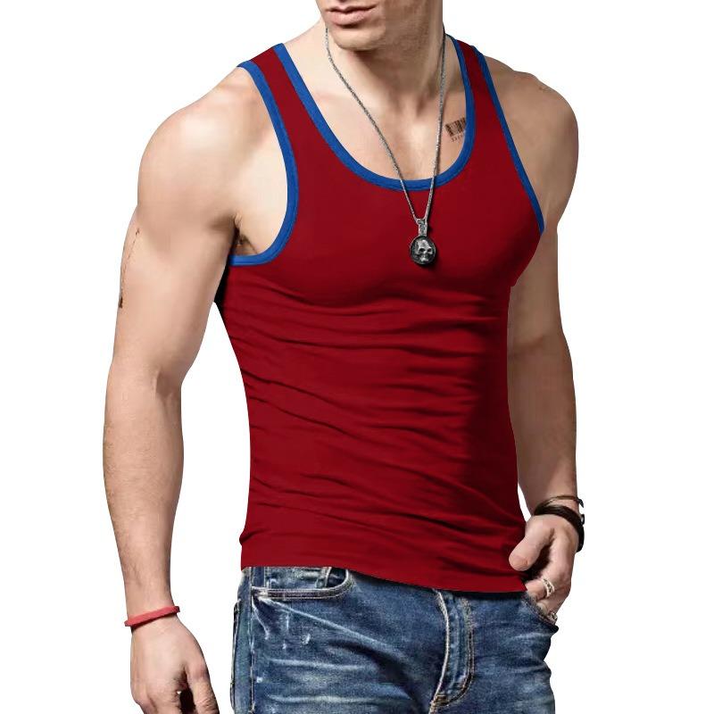 PEYWOW Men's Fashion Summer Spring Sleeveless O-Neck Casual Blouses & Shirts