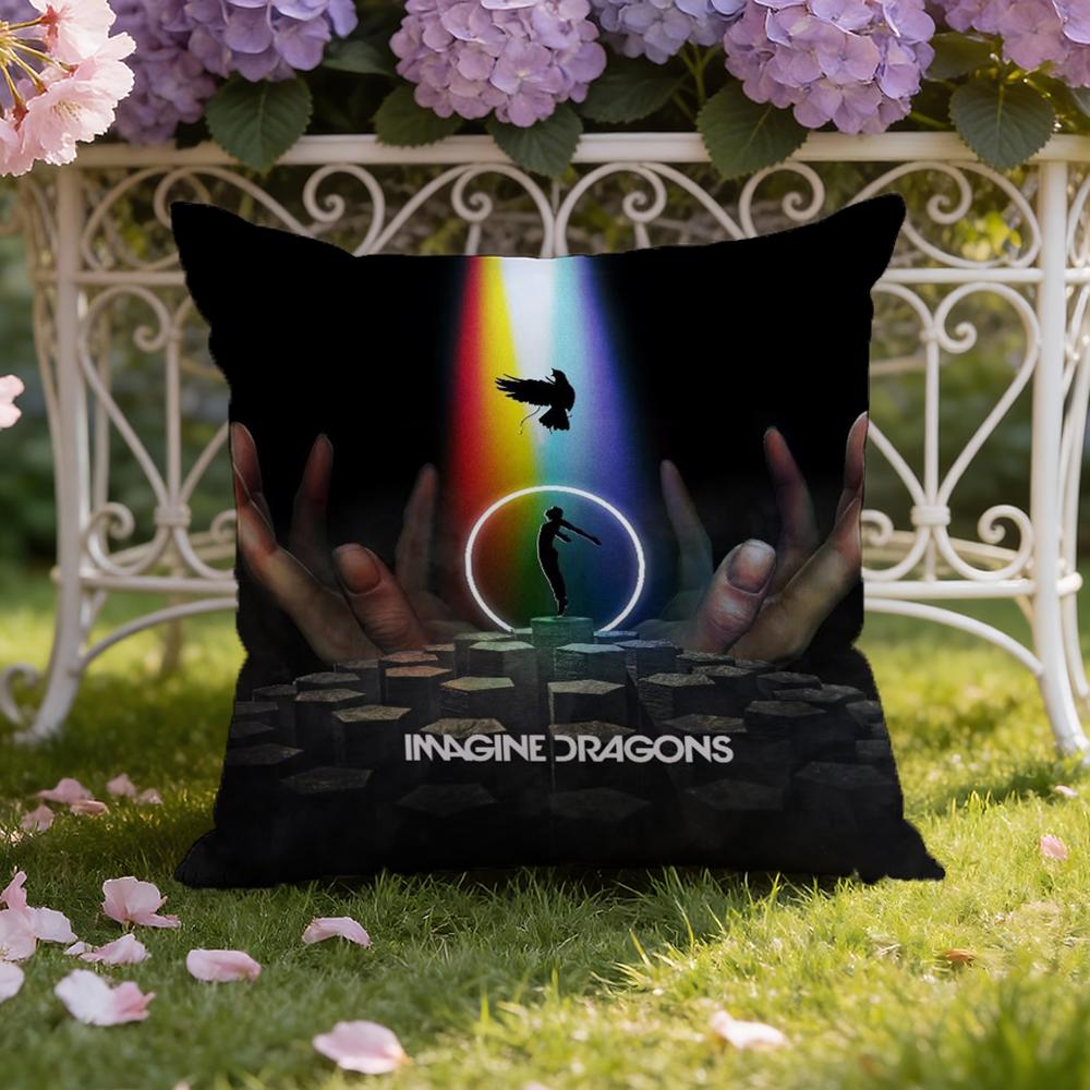 I-Imagine D-Dragons Наволочка для подушки Домашняя и автомобильная Двухцелевая наволочка: Двусторонняя конструкция для максимального комфорта