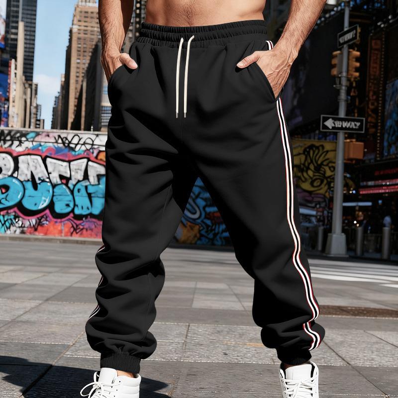 Outdoor Men's Loose-Fit Casual Minimalist Vintage Training Jogging Trousers