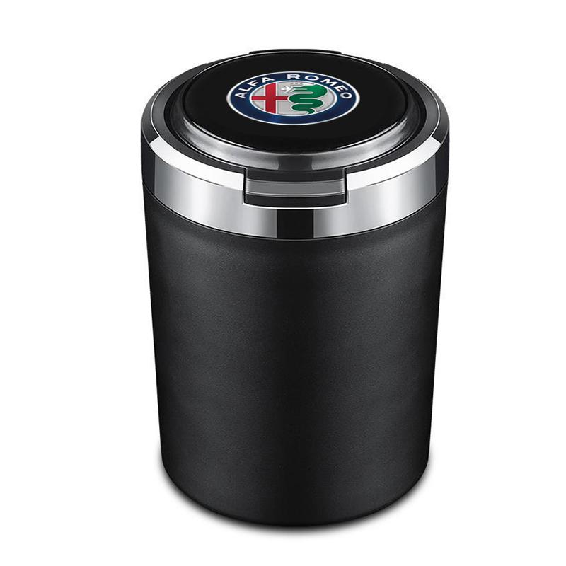 Car Cigarette Ashtray Cup With Lid With LED Light For Alfa Romeo Giulietta GT 159 147 156 Brera Giulia Stelvio Accessories