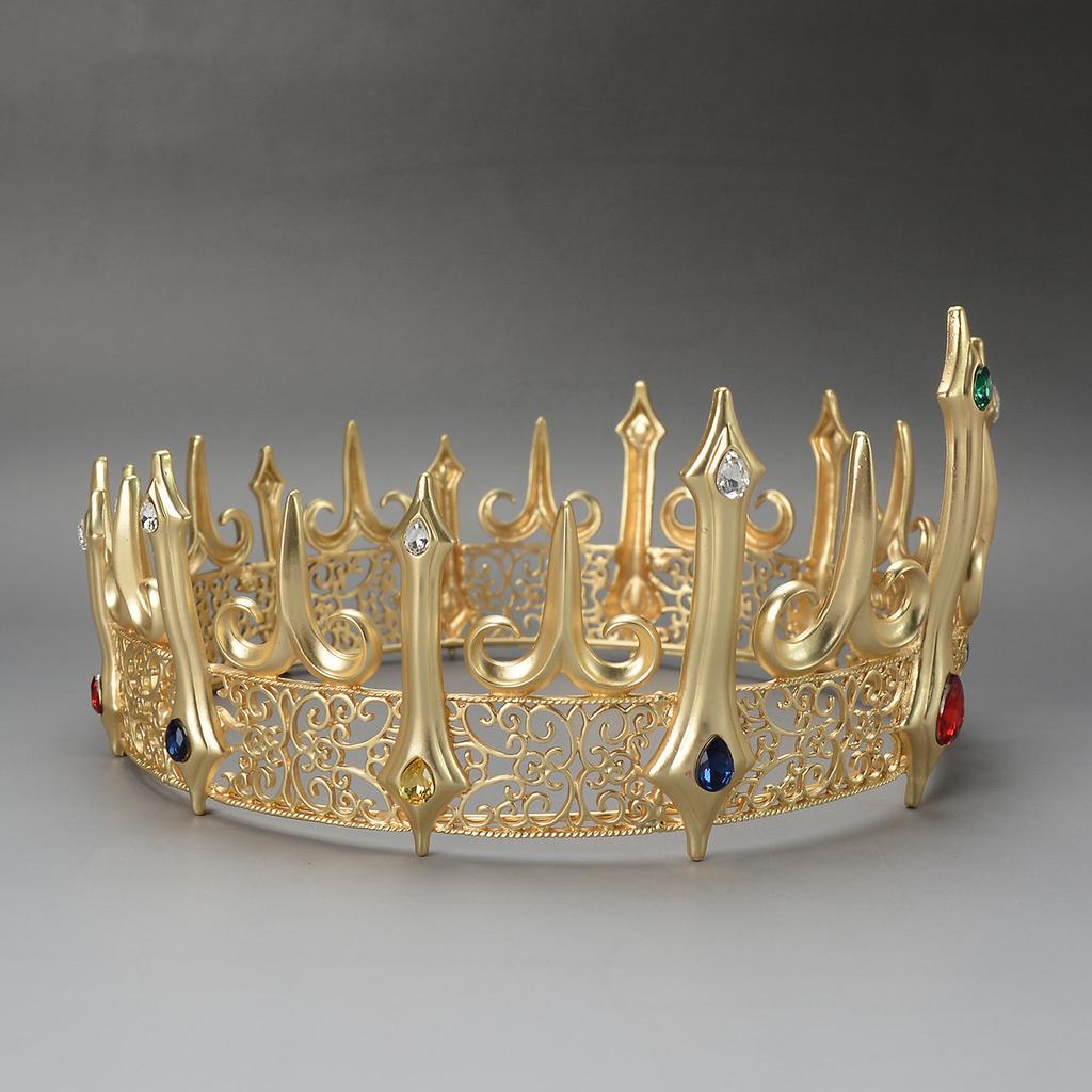 Retro Palace King Prince Princess Big Crown Male Crown Performance Performance Banquet Accessories Hair Accessories Headdress