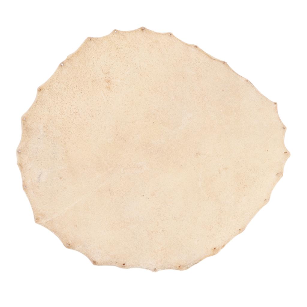 Goatskin Drum Head for Bongo Shaman Drums Djembe Replacement Parts Accessories 36cm Diameter