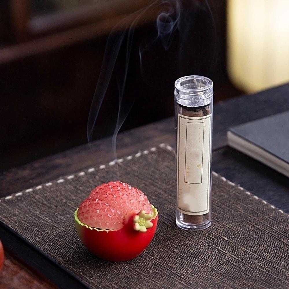 Chinese Style Pomegranate Incense Burner Resin Yoga Incense Burners  Interior Decoration